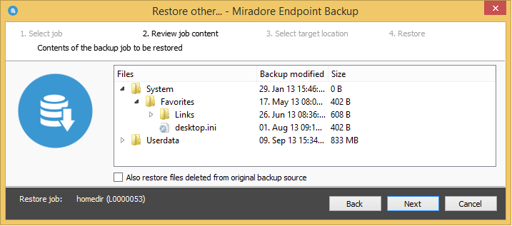 How to restore files from another device, files